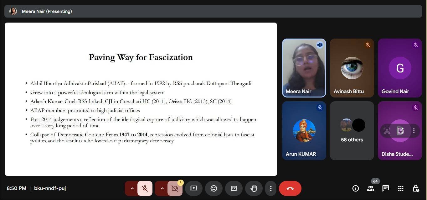 Fascization of Judiciary: Process & Implications